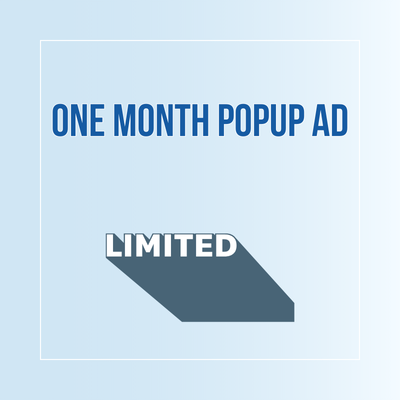 One Month Pop Up Ad